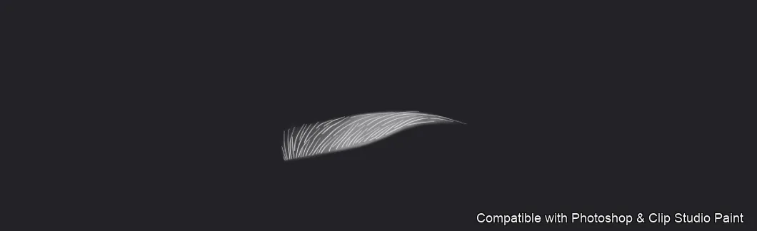 Flawless Brows brush 28 of 40 — Photoshop & Clip Studio Paint .abr preview