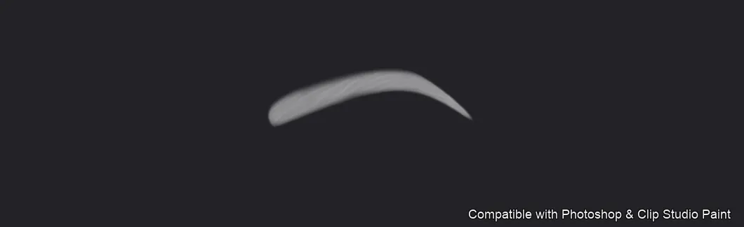 Flawless Brows brush 29 of 40 — Photoshop & Clip Studio Paint .abr preview