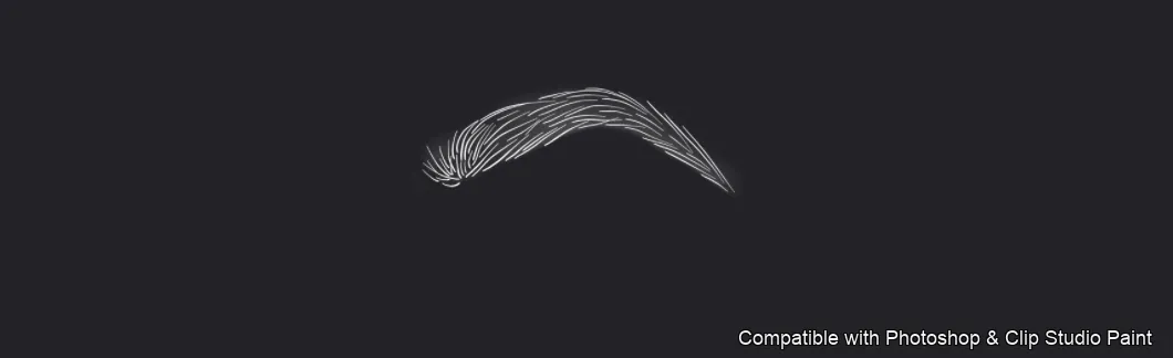 Flawless Brows brush 31 of 40 — Photoshop & Clip Studio Paint .abr preview