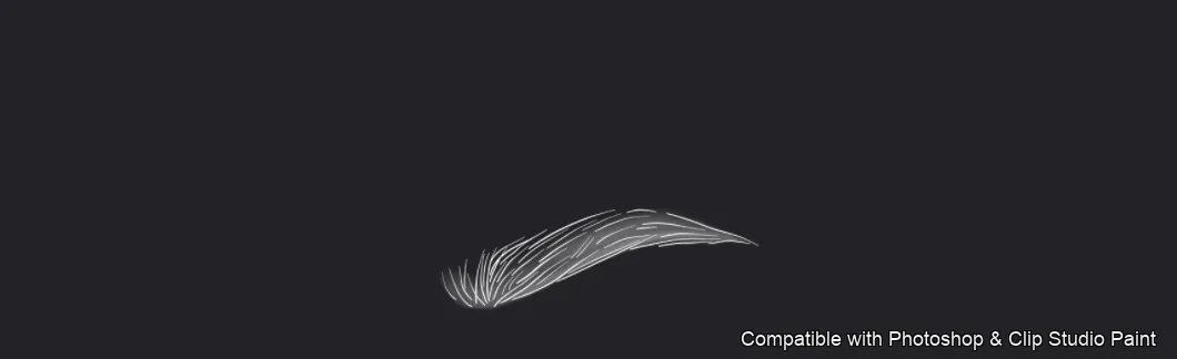 Flawless Brows brush 32 of 40 — Photoshop & Clip Studio Paint .abr preview