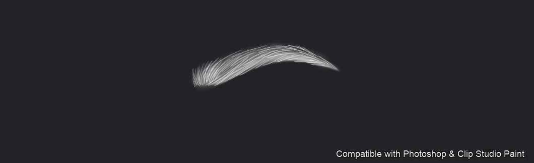 Flawless Brows brush 33 of 40 — Photoshop & Clip Studio Paint .abr preview