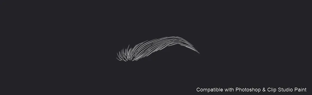 Flawless Brows brush 34 of 40 — Photoshop & Clip Studio Paint .abr preview