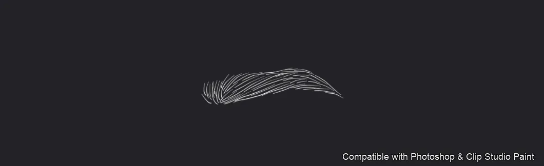 Flawless Brows brush 35 of 40 — Photoshop & Clip Studio Paint .abr preview