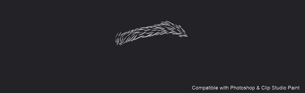 Flawless Brows brush 36 of 40 — Photoshop & Clip Studio Paint .abr preview