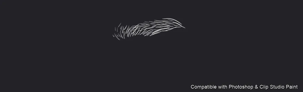 Flawless Brows brush 37 of 40 — Photoshop & Clip Studio Paint .abr preview