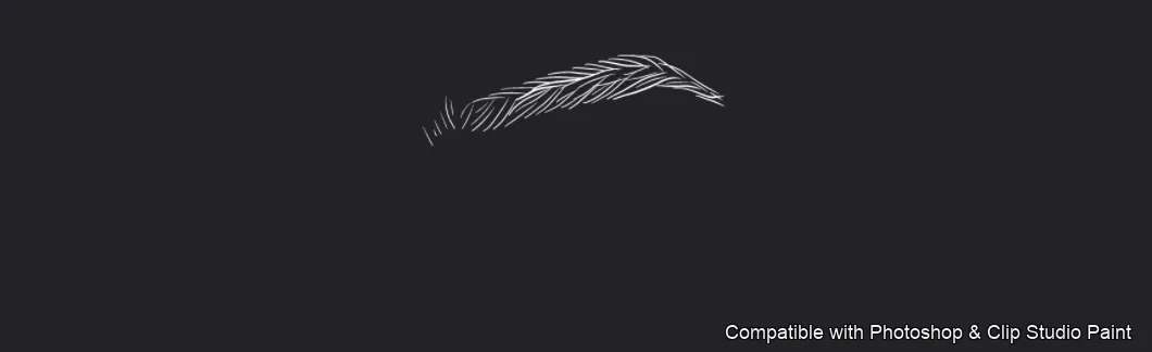 Flawless Brows brush 38 of 40 — Photoshop & Clip Studio Paint .abr preview