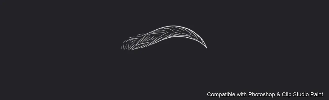 Flawless Brows brush 39 of 40 — Photoshop & Clip Studio Paint .abr preview