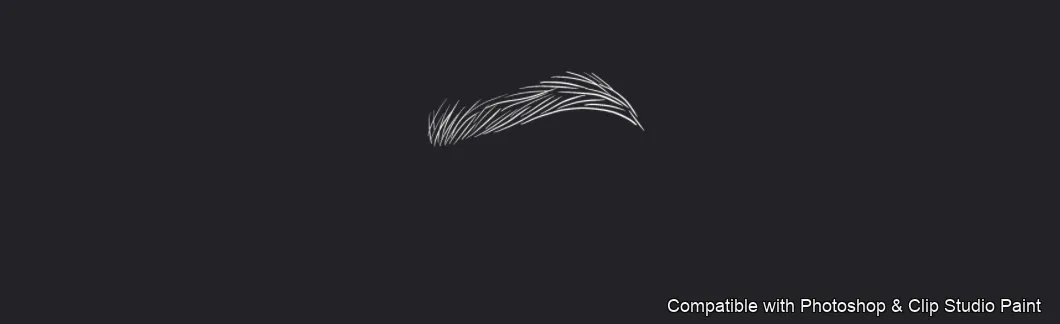 Flawless Brows brush 40 of 40 — Photoshop & Clip Studio Paint .abr preview