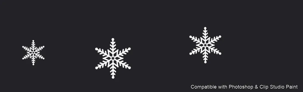Frost Crystals brush 4 of 43 — Photoshop & Clip Studio Paint .abr preview