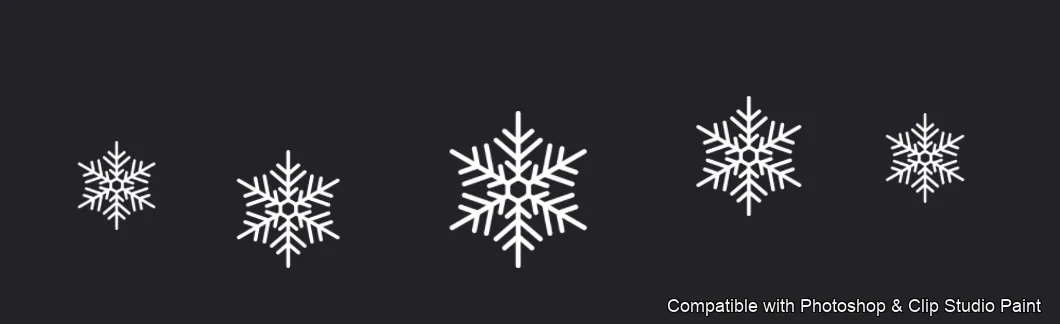 Frost Crystals brush 5 of 43 — Photoshop & Clip Studio Paint .abr preview