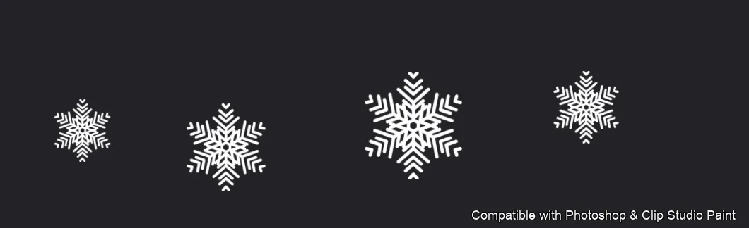 Frost Crystals brush 6 of 43 — Photoshop & Clip Studio Paint .abr preview
