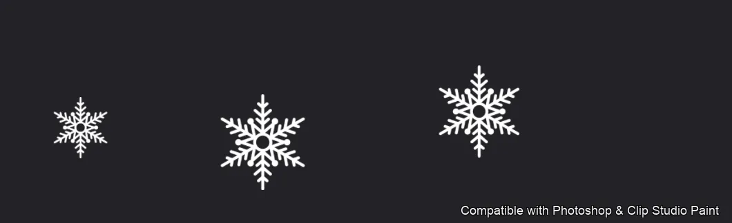 Frost Crystals brush 7 of 43 — Photoshop & Clip Studio Paint .abr preview