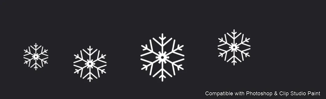 Frost Crystals brush 8 of 43 — Photoshop & Clip Studio Paint .abr preview