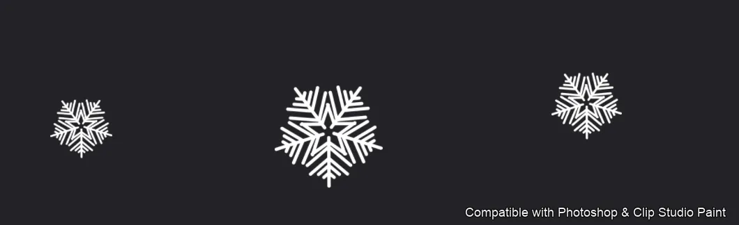 Frost Crystals brush 10 of 43 — Photoshop & Clip Studio Paint .abr preview