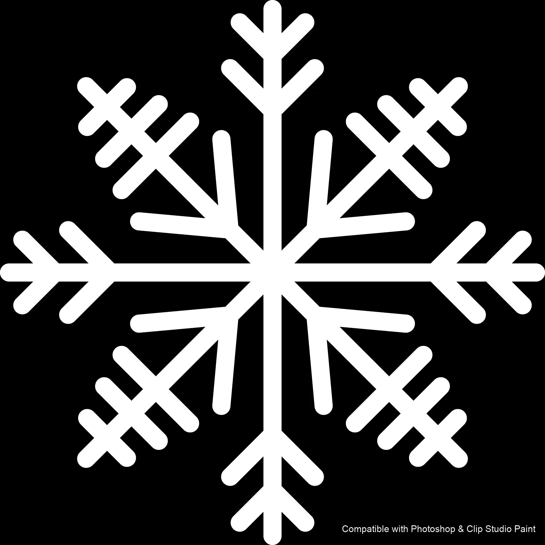 Frost Crystals brush 20 of 43 — Photoshop & Clip Studio Paint .abr preview
