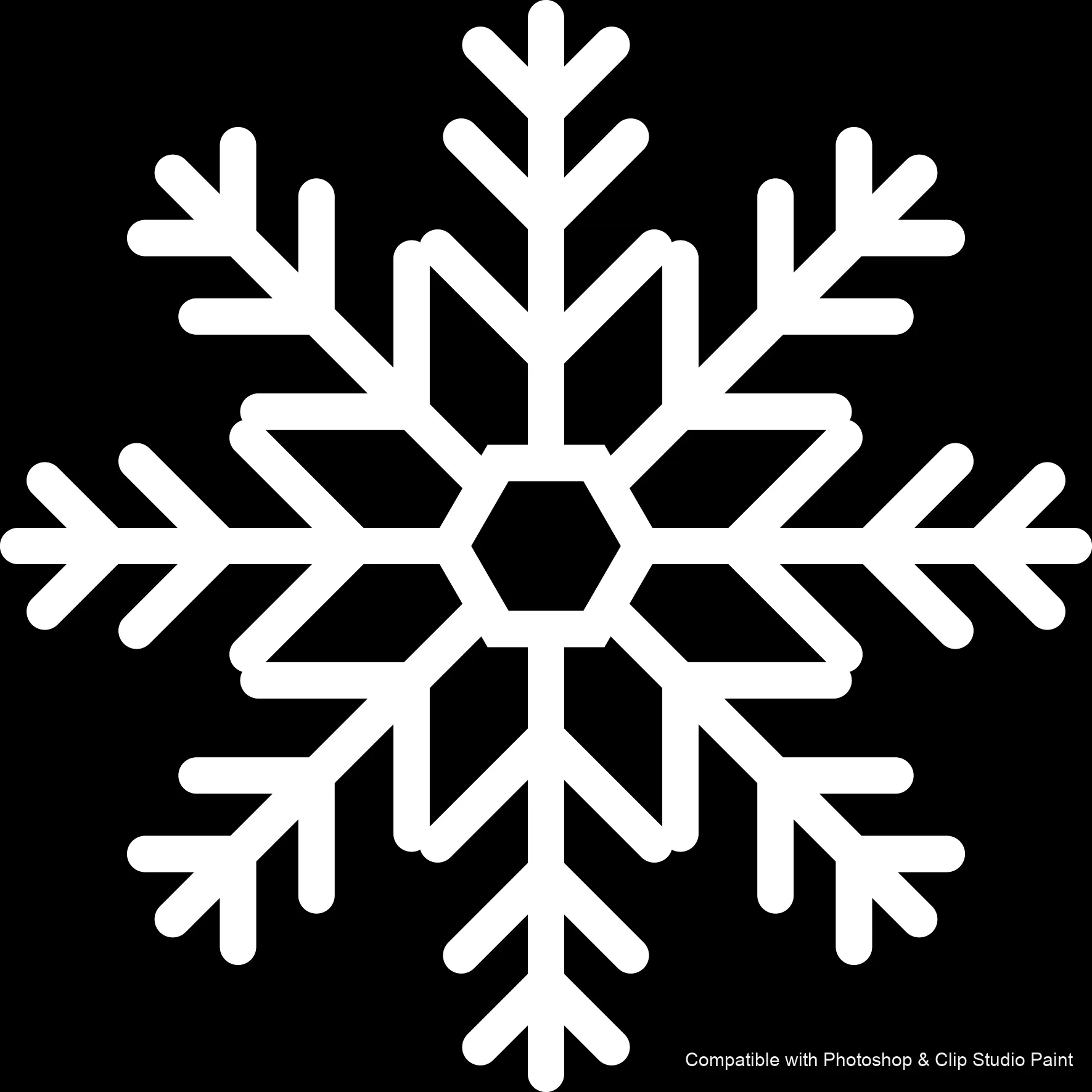 Frost Crystals brush 22 of 43 — Photoshop & Clip Studio Paint .abr preview