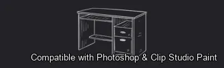 Furnish Studio brush 4 of 67 — Photoshop & Clip Studio Paint .abr preview
