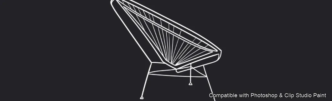 Furnish Studio brush 12 of 67 — Photoshop & Clip Studio Paint .abr preview