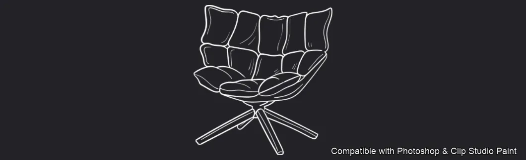 Furnish Studio brush 15 of 67 — Photoshop & Clip Studio Paint .abr preview