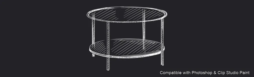 Furnish Studio brush 30 of 67 — Photoshop & Clip Studio Paint .abr preview