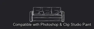 Furnish Studio brush 36 of 67 — Photoshop & Clip Studio Paint .abr preview
