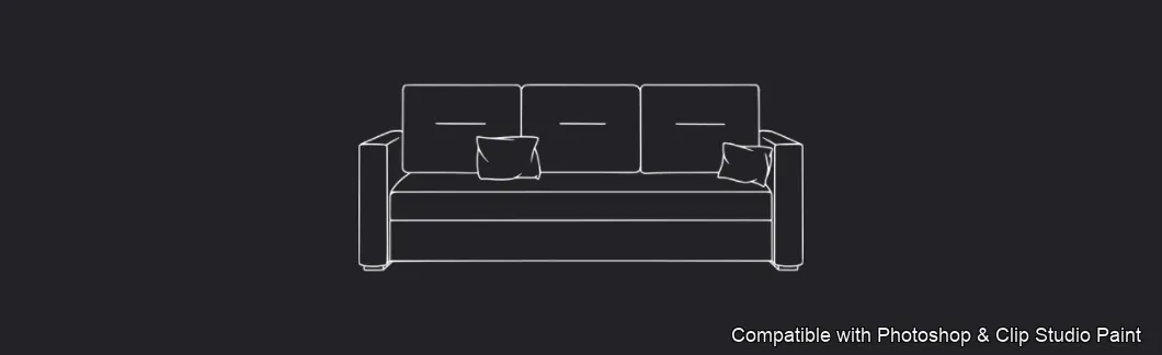 Furnish Studio brush 37 of 67 — Photoshop & Clip Studio Paint .abr preview