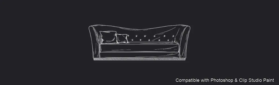 Furnish Studio brush 38 of 67 — Photoshop & Clip Studio Paint .abr preview