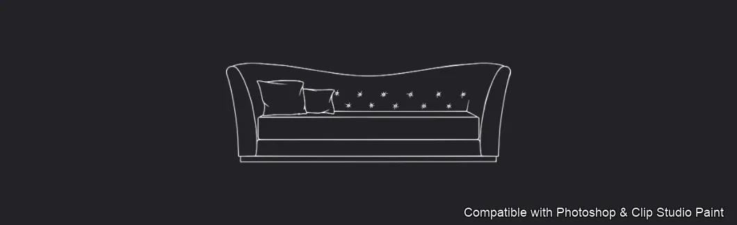 Furnish Studio brush 39 of 67 — Photoshop & Clip Studio Paint .abr preview