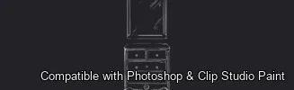 Furnish Studio brush 55 of 67 — Photoshop & Clip Studio Paint .abr preview