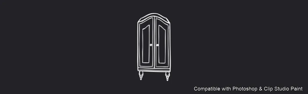 Furnish Studio brush 66 of 67 — Photoshop & Clip Studio Paint .abr preview