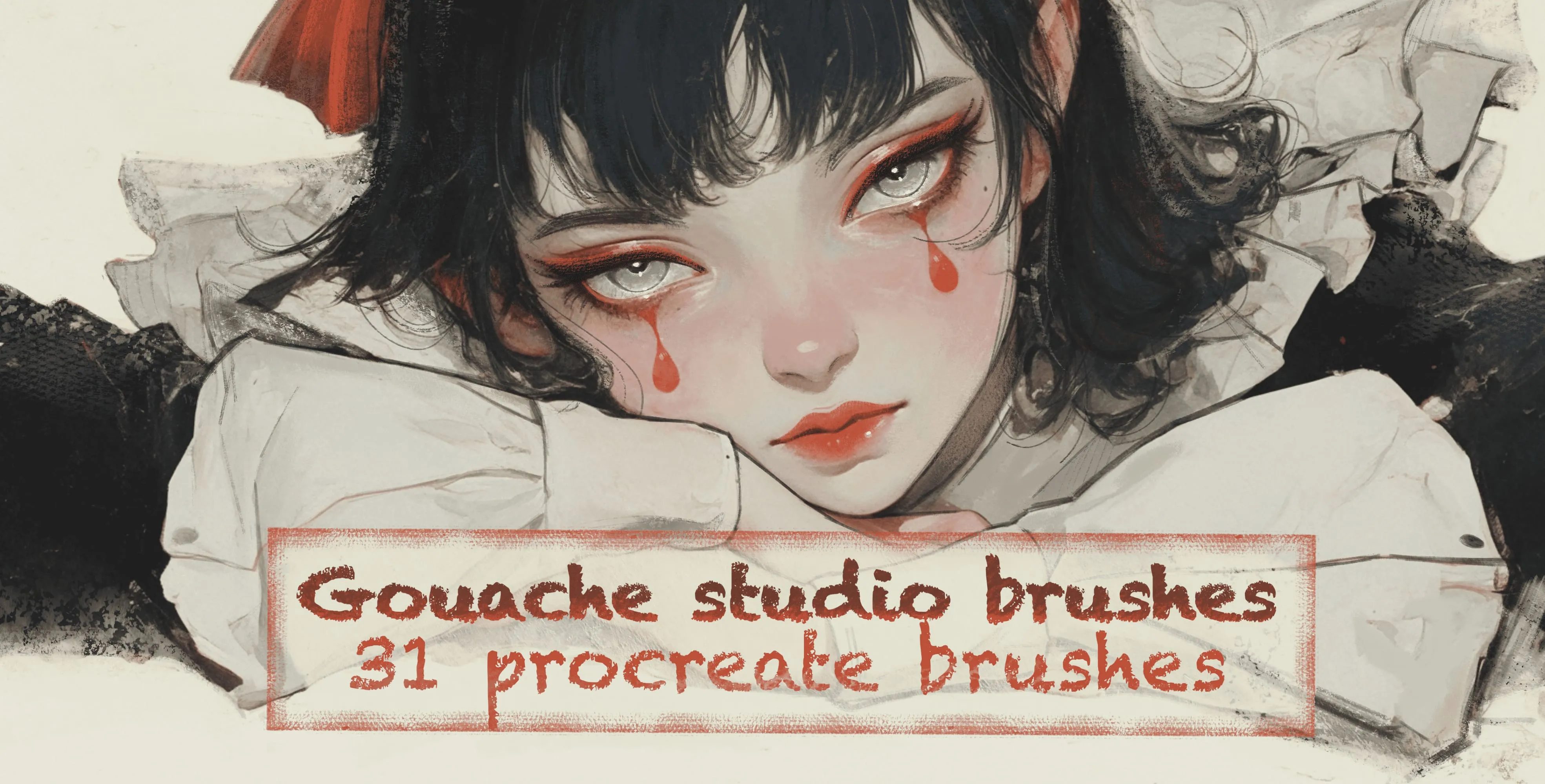 Guache Studio Brushes Procreate brush set cover