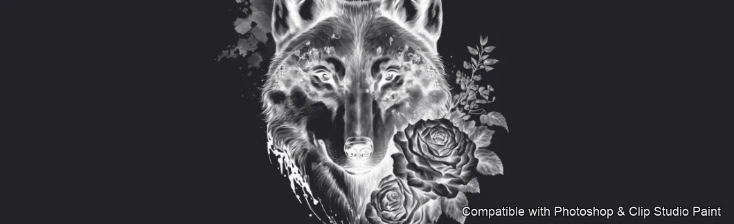 Ink Vault brush 1 of 50 — Photoshop & Clip Studio Paint .abr preview