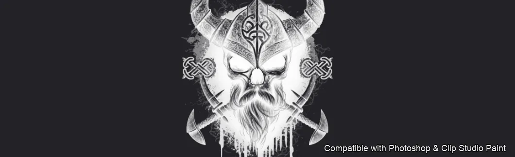 Ink Vault brush 4 of 50 — Photoshop & Clip Studio Paint .abr preview