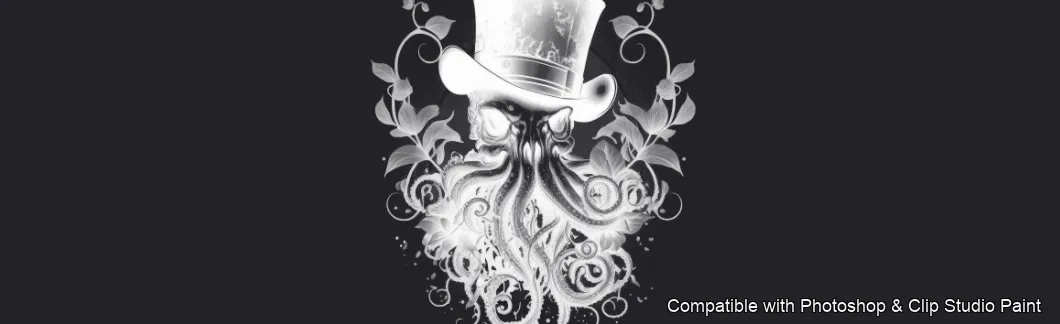 Ink Vault brush 9 of 50 — Photoshop & Clip Studio Paint .abr preview