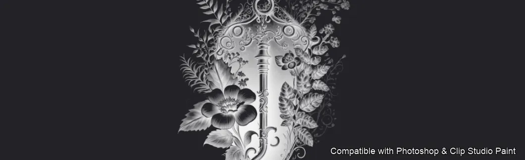 Ink Vault brush 25 of 50 — Photoshop & Clip Studio Paint .abr preview