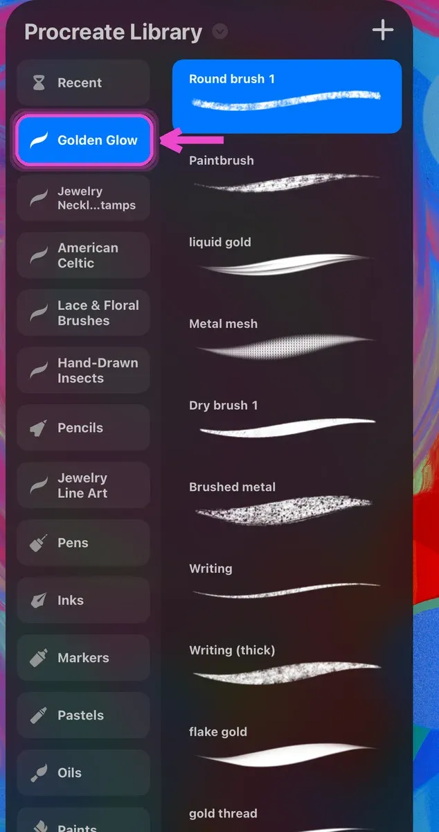 Open your brush library — how to install Procreate brushes on iPad