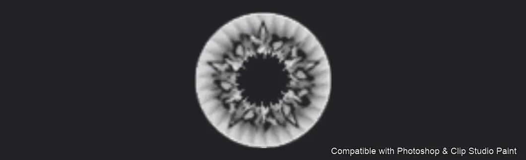 Iris Forge brush 2 of 36 — Photoshop & Clip Studio Paint .abr preview