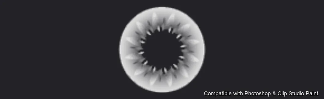 Iris Forge brush 3 of 36 — Photoshop & Clip Studio Paint .abr preview
