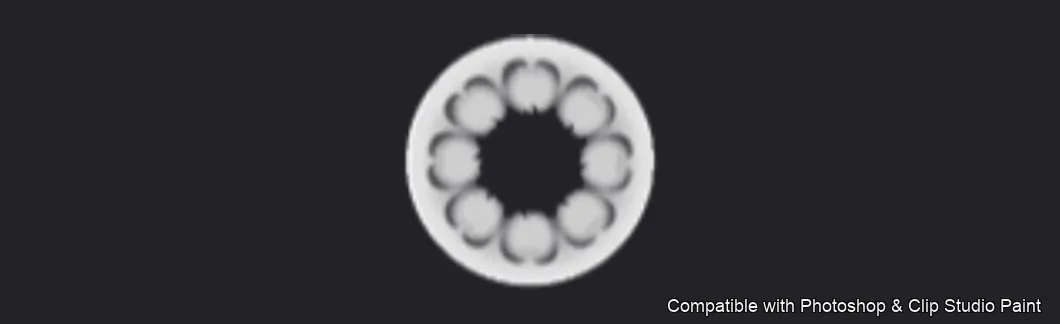 Iris Forge brush 4 of 36 — Photoshop & Clip Studio Paint .abr preview