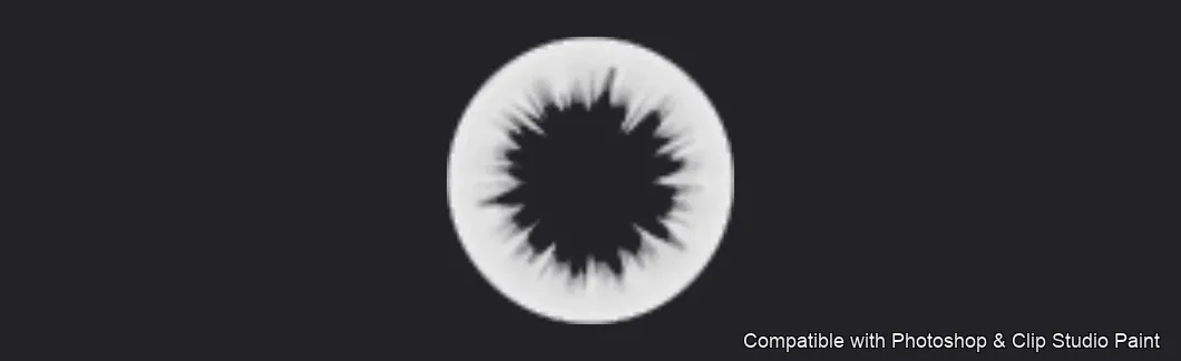 Iris Forge brush 7 of 36 — Photoshop & Clip Studio Paint .abr preview