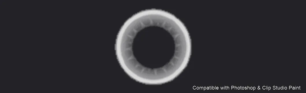 Iris Forge brush 9 of 36 — Photoshop & Clip Studio Paint .abr preview