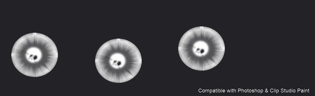 Iris Forge brush 22 of 36 — Photoshop & Clip Studio Paint .abr preview