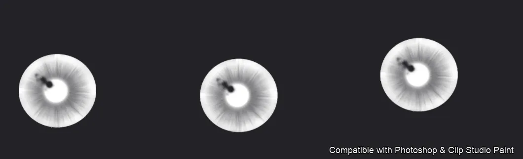 Iris Forge brush 24 of 36 — Photoshop & Clip Studio Paint .abr preview
