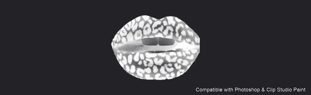 Luscious Lips brush 4 of 52 — Photoshop & Clip Studio Paint .abr preview