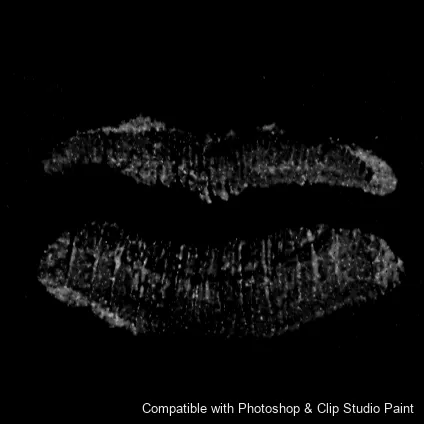 Luscious Lips brush 22 of 52 — Photoshop & Clip Studio Paint .abr preview