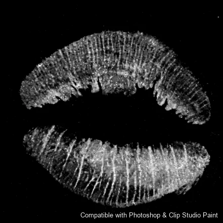 Luscious Lips brush 23 of 52 — Photoshop & Clip Studio Paint .abr preview