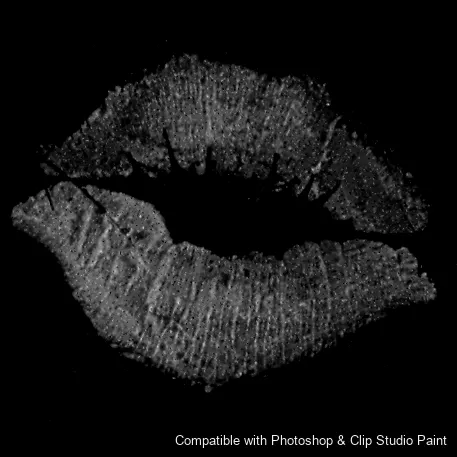 Luscious Lips brush 24 of 52 — Photoshop & Clip Studio Paint .abr preview