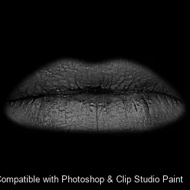 Luscious Lips brush 27 of 52 — Photoshop & Clip Studio Paint .abr preview