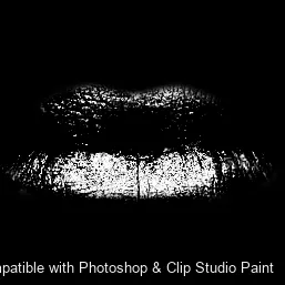 Luscious Lips brush 29 of 52 — Photoshop & Clip Studio Paint .abr preview