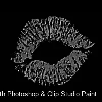 Luscious Lips brush 39 of 52 — Photoshop & Clip Studio Paint .abr preview
